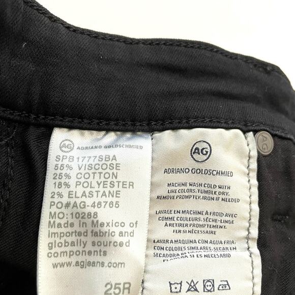 AG The Farrah High Waist Ankle Skinny Jeans Black - Picture 5 of 14